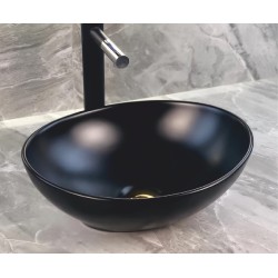 Мивка 40х34 см за плот, черен мат GDS1124