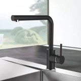 AQG Colors стоящ смесител за кухня черен мат 1 05COL500NG