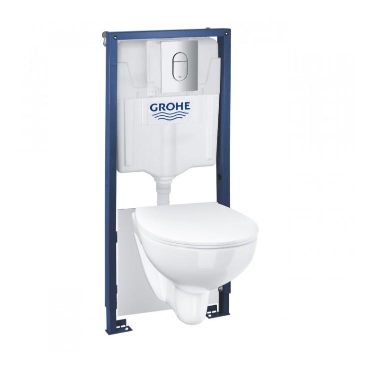 Структура за вграждане Grohe Solido с тоалетна Bau Ceramic Slim , ПРОМО 39902000