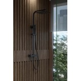 AQG QUS термостатна душ колона, квадратна черен мат 2 20QUC25QUD05