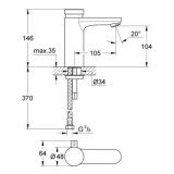 Grohe Eurosmart смесител за мивка времезатварящ /ударен/ ПРОМО 1 36317000