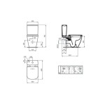 Ideal Stanard  i.Life B  моноблок с функция биде ПРОМО 2 T537101+T472401+T500301
