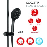 Gedy G-Star душ колона с термостат черен мат 4 GYSC10303