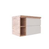 Долен шкаф Firenze 80 с дървени етажерки и плот масив 3 GDS_FIR80WOOD