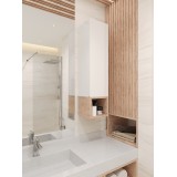 Колона за баня Firenze 25х25х102 см с дървена етажерка 5 GDS_Firence_102W