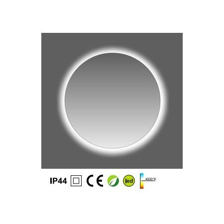 Огледало кръгло с LED  осветление, тъч и димер 70см
