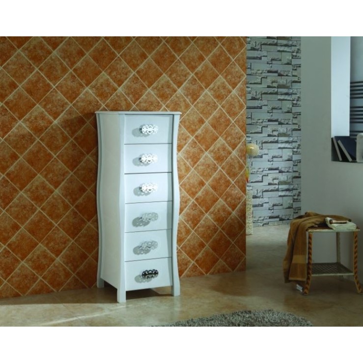 Колона PVC ретро с шест чекмеджета ICP 4614 W
