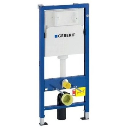 Пакет Geberit с хром бутон и Quadro Rimless 49 см, бял гланц