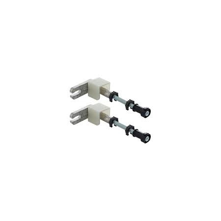 Пакет Geberit с хром бутон и Quadro Rimless 49 см, бял гланц