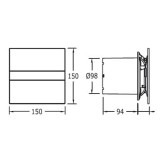 CATA E 100 G вентилатор за баня 2 E 100 G