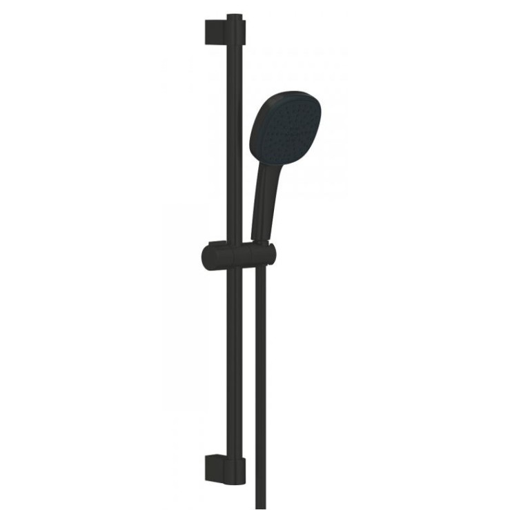 Grohe Tempesta Cube регулируемо душ окачване 60см и слушалка, черен мат 267482433
