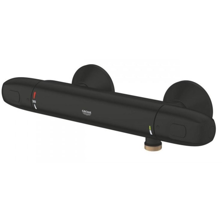 GROHE Grohtherm 1000 термостатен смесител за душ, черен мат 348142433