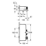 Grohe Grohtherm SmartControl  термостатен смесител за вана/душ, Phantom Black 4 102168KF00