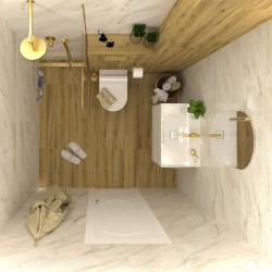 Фаянс Caspio Gold гланц 30x90 cifre_caspiogold3090