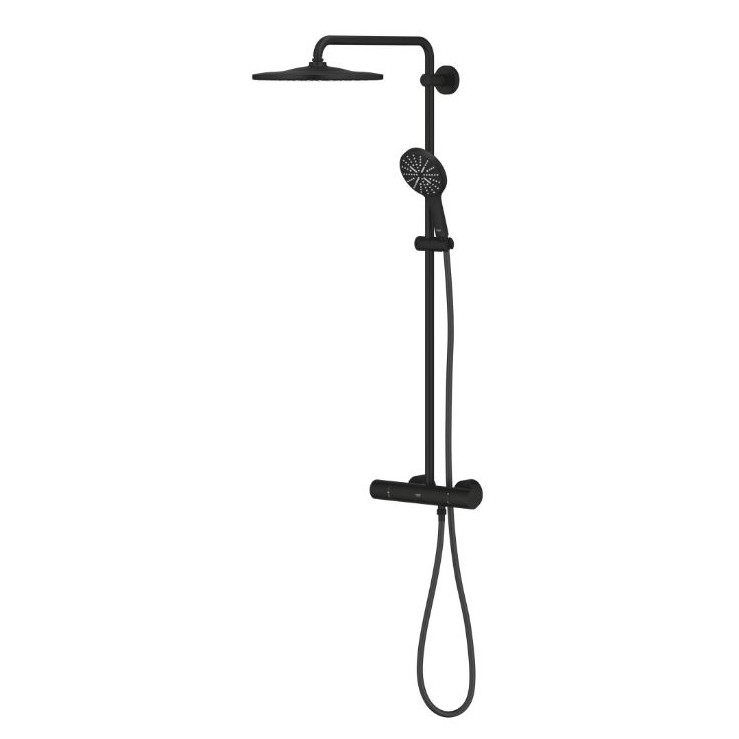 Grohe Rainshower SmartActive 310 душ система с термостат, Phantom Black 22119KF0