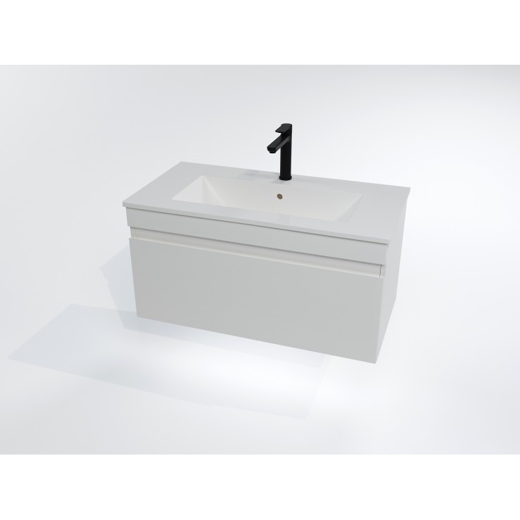 Долен шкаф Lecce 80x40см - проекция  компактен, с едно чекмедже lecce_80_pvc