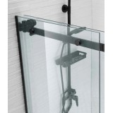 Душ кабина NNY6B 90x90, прозрачно стъкло, черен мат 2 Kerac_NNY6B