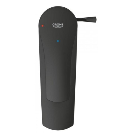 Grohe Eurosmart, смесител за умивалник, S размер с изпразнител, черен мат