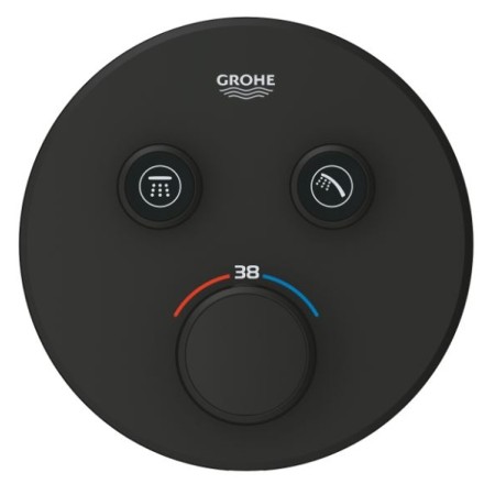 GROHE Grohtherm Smartcontrol термостатен смесител за вана/душ, черен мат