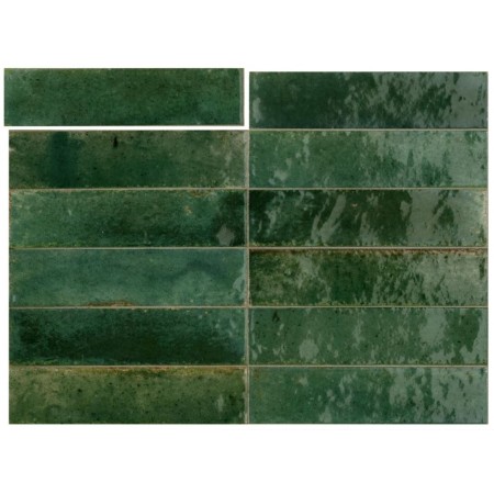 Marazzi Lume Green Lux 6x24 гранитогрес,второ качество