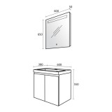 Комплект Денвър  60 см., дървесен декор,  врати, LED 8 komplekt_denvur_ durvesen_60