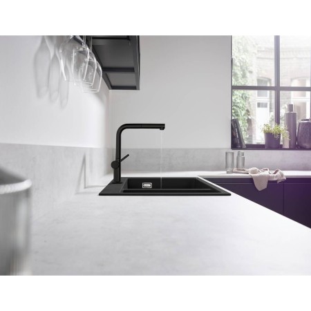 Hansgrohe Talis M54 270 смесител с издърпващ струйник, черен мат на топ цена — Gaudi DS