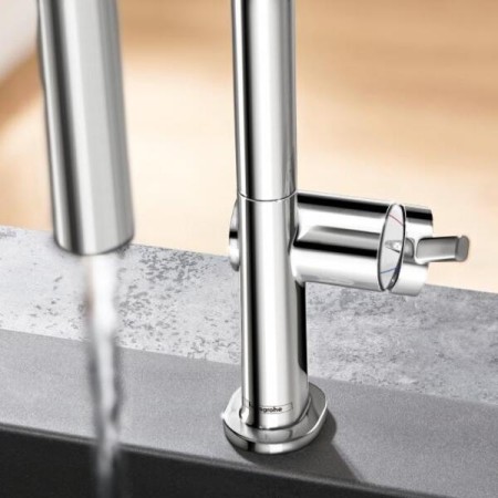 Hansgrohe Talis M54 270 кухненски смесител, изтеглящ се струйник, хром на топ цена — Gaudi DS
