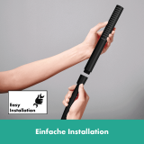 Hansgrohe Pulsify S 100, 1 струя, EcoSmart+, ръчен душ, черен мат 3 24126670