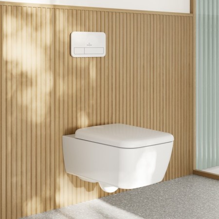 Villeroy & Boch Skyla, конзолна WC, Rimless, квадратна
