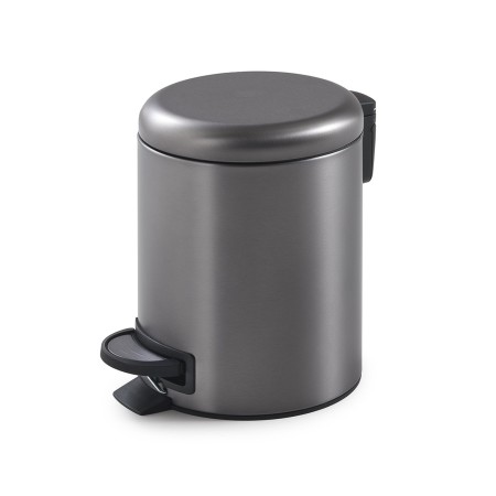 Gedy Potty 3L Gun Metal овално кошче, опушено сиво