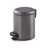 Gedy Potty 3L Gun Metal овално кошче, опушено сиво 3 3209 81