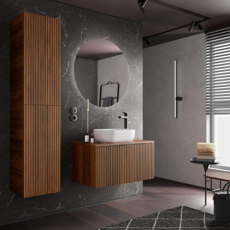 Salgar шкаф колона Biba Walnut, цвят орех,  160 см.