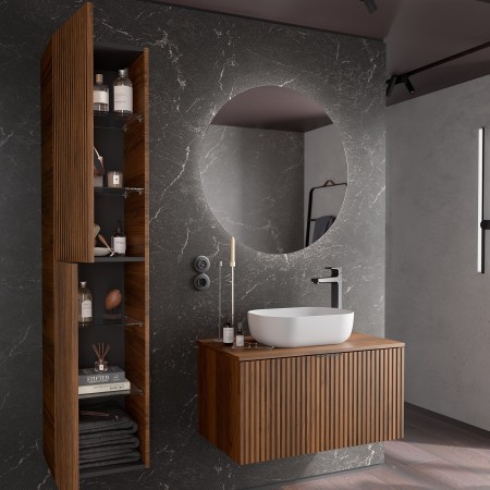 Salgar шкаф колона Biba Walnut, цвят орех,  160 см.