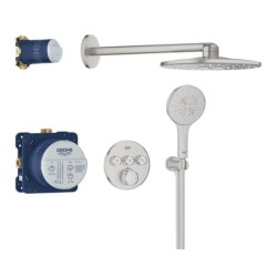 Grohe душ комплект с термостат за вграждане GRT SmartControl, стомана мат 34863DC0
