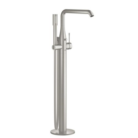 Grohe Essence свободностоящ смесител за вана, стомана мат