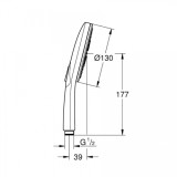 GROHE Rainshower SmartActive 130, brushed warm sunset 1 26574DL0