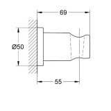 GROHE държач за вграждане, brushed warm sunset 1 27074DL0