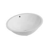 Quarter Bath овална мивка за под плот Single+, 57х44 см, бяла 1 70SP25057