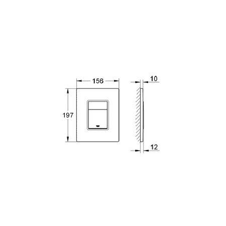 Пакет  Grohe казанче и Deep Rimless 49см, тънък капак
