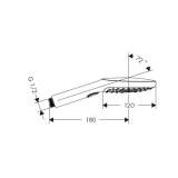 Ръчен душ Hansgrohe Raindance Select E 120 3jet 5 26520000