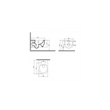 Пакет  Grohe с черен мат бутон и Quarter Bath Deep, тънък капак и биде, бял гланц 2 grohe_quarter_bath_deep_black