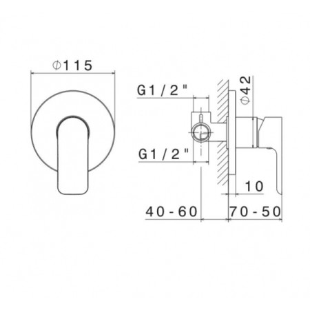 Пакет  Grohe с черен мат бутон и Quarter Bath Deep, тънък капак и биде, бял гланц