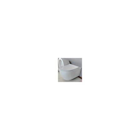 Пакет  Grohe с черен мат бутон и Quarter Bath Deep, тънък капак и биде, бял гланц