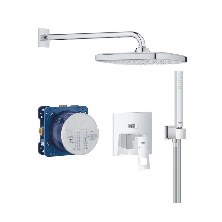 Комплект душ система за вграждане GROHE Eurocube Tempesta 250 Cube 25289000