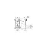 Пакет Villeroy & Boch Skyla квадратна, структура Grohe с черен мат бутон 1 set4682CL01+grohe