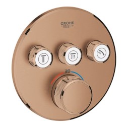 GROHE Smart Control термостатен смесител за вграждане с 3 функции,  brushed warm sunset