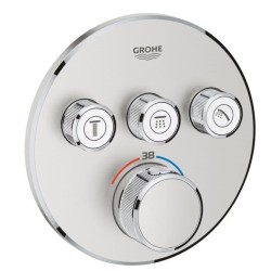 GROHE Smart Control термостатен смесител за вграждане с 3 функции,стомана мат