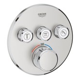 GROHE Smart Control термостатен смесител за вграждане с 3 функции,стомана мат 1 29121DC0