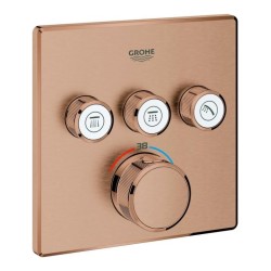 Смесител Grohe Grohtherm SmartControl термостат за вграждане за 3 извода , Brushed Warm Sunset