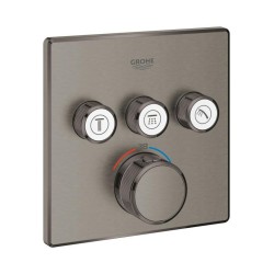 Смесител Grohe Grohtherm SmartControl термостат за вграждане за 3 извода , Brushed Hard Graphite